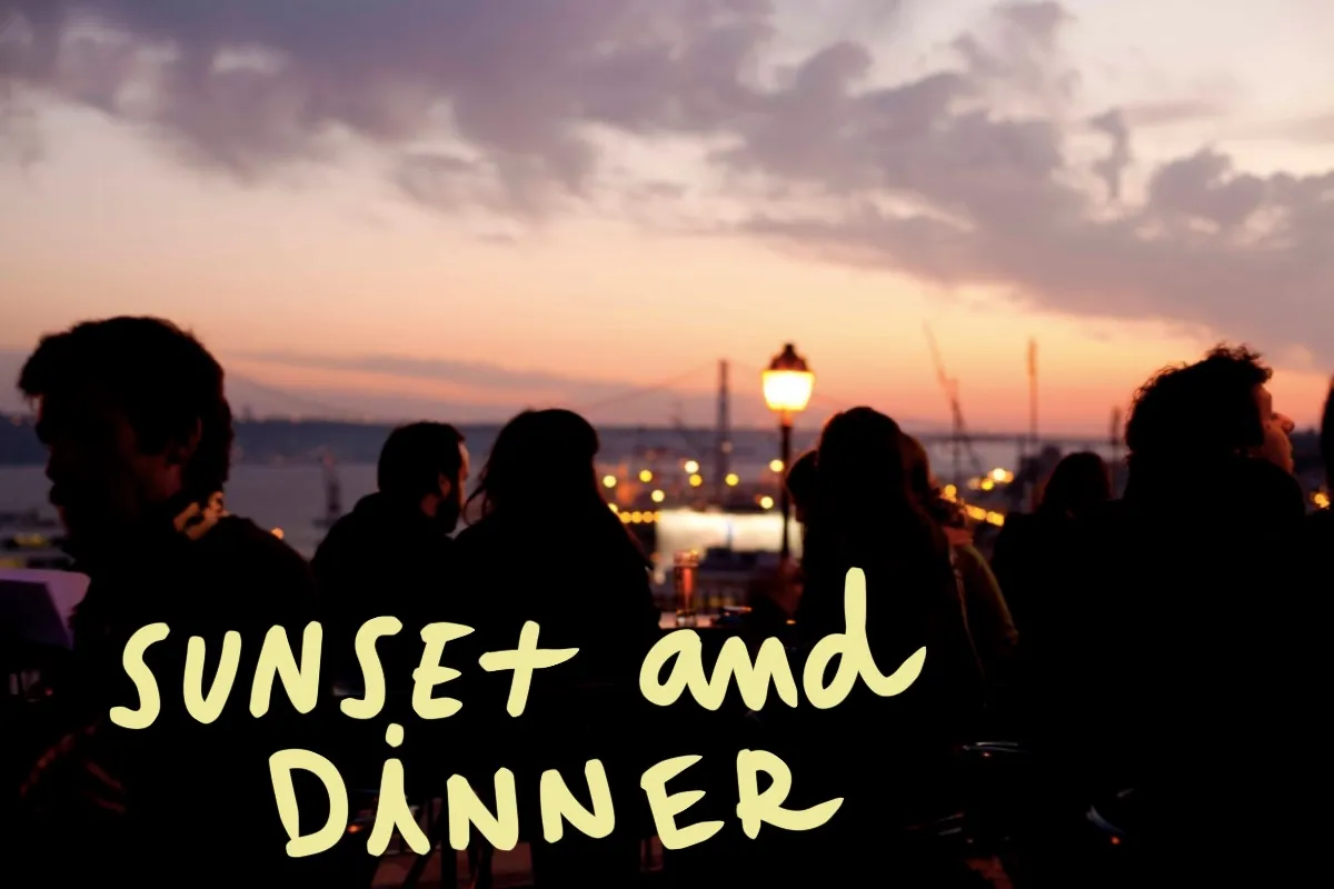 Local dinner in Lisbon